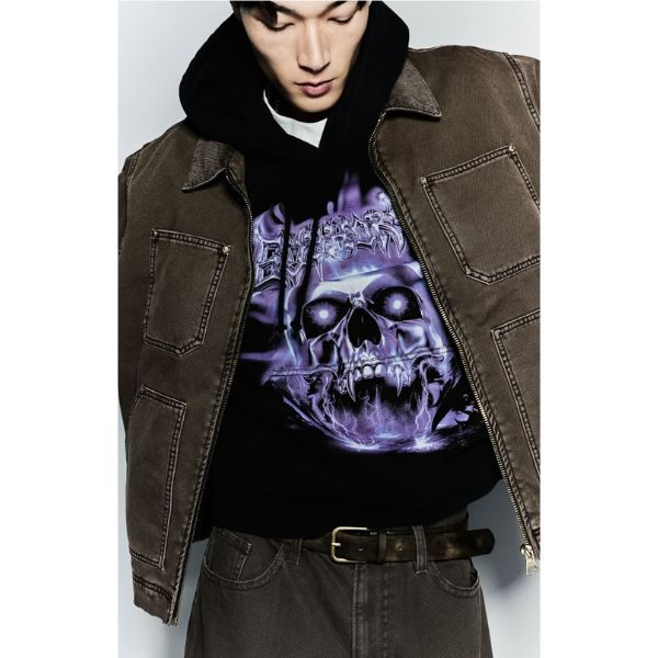 H&M Loose Fit Printed hoodie