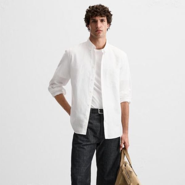 ZARA COTTON - LINEN SHIRT