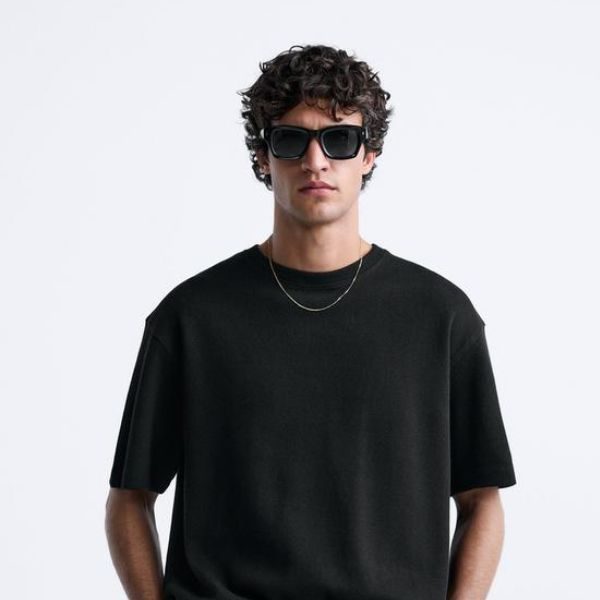 ZARA SOFT-TOUCH RIBBED T-SHIRT