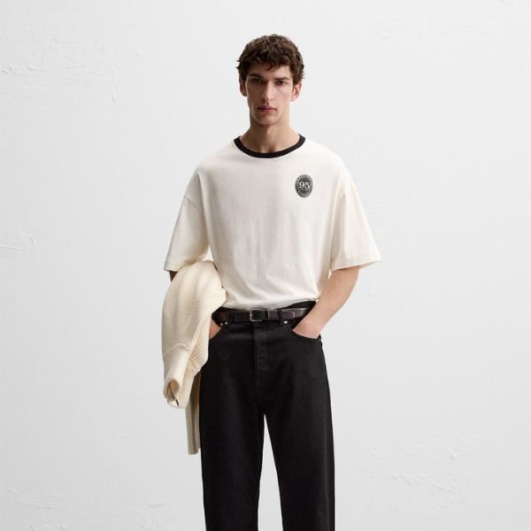 ZARA CONTRAST PRINT T-SHIRT